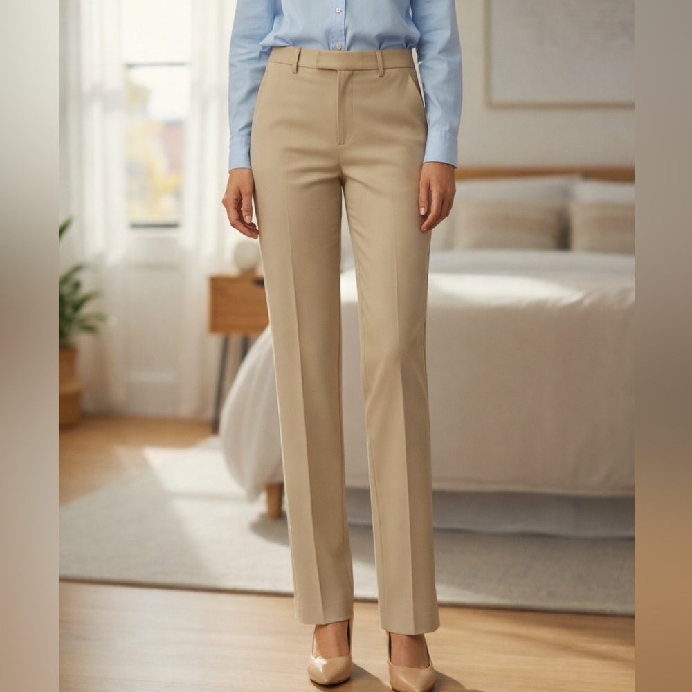 7th Avenue by New York & Company Khaki Dress Pants – Women’s 10 Tall
